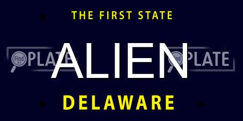 ALIEN Delaware License Plate