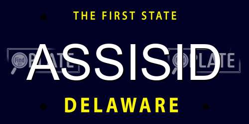 ASSISID Delaware License Plate
