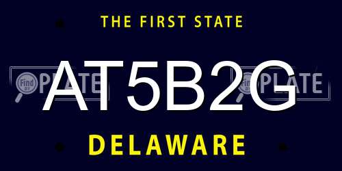 AT5B2G Delaware License Plate
