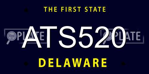 ATS520 Delaware License Plate
