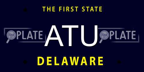 ATU Delaware License Plate
