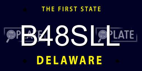 B48SLL Delaware License Plate