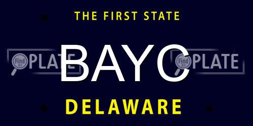 BAYC Delaware License Plate