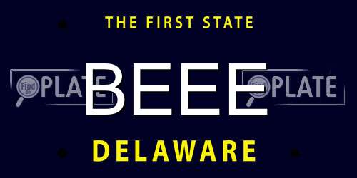 BEEE Delaware License Plate