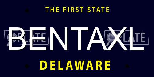 BENTAXL Delaware License Plate