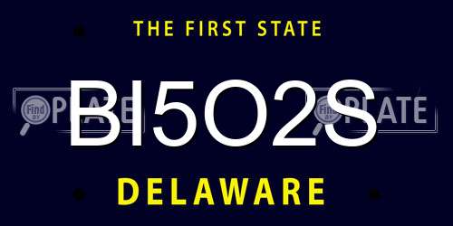 BI5O2S Delaware License Plate