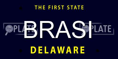 BRASI Delaware License Plate