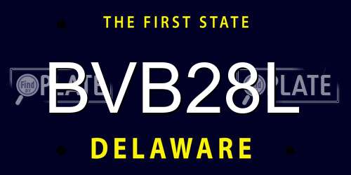 BVB28L Delaware License Plate