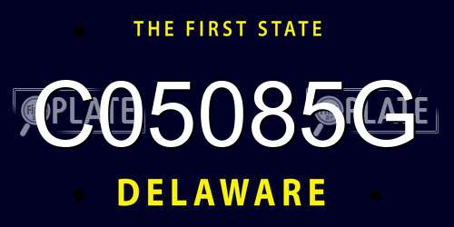 C05085G Delaware License Plate