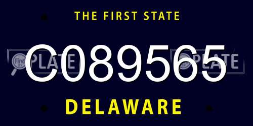 C089565 Delaware License Plate