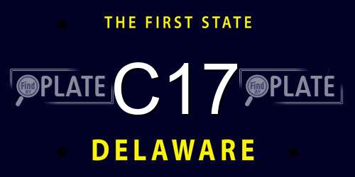 C17 Delaware License Plate