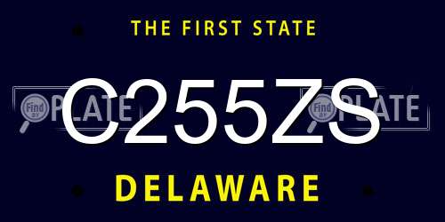 C255ZS Delaware License Plate