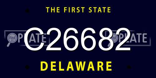C26682 Delaware License Plate