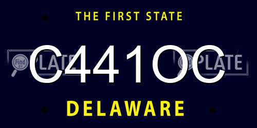 C441OC Delaware License Plate