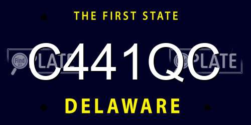 C441QC Delaware License Plate