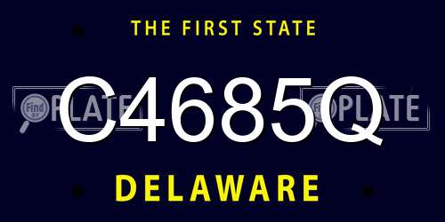 C4685Q Delaware License Plate