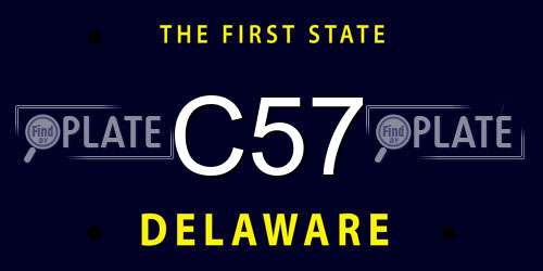 C57 Delaware License Plate