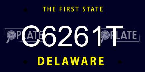C6261T Delaware License Plate