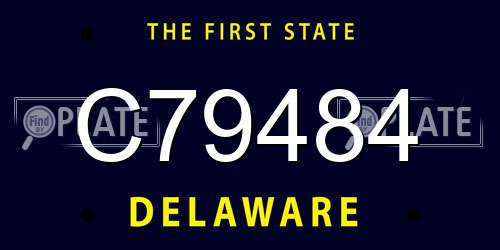 C79484 Delaware License Plate