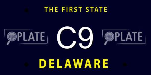 C9 Delaware License Plate