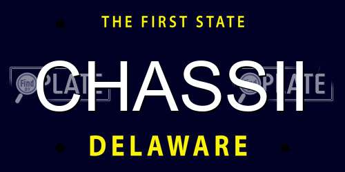 CHASSII Delaware License Plate