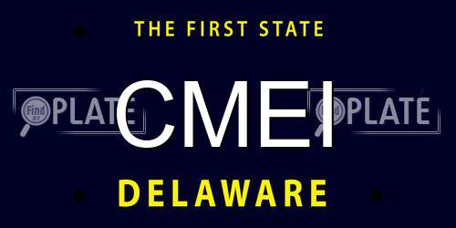 CMEI Delaware License Plate