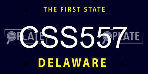 CSS557 Delaware License Plate