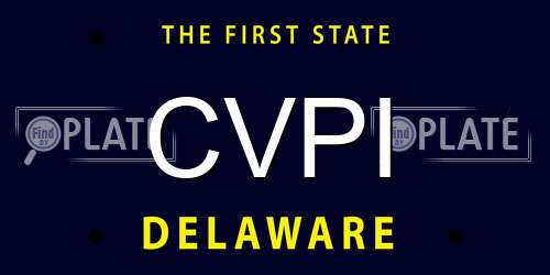 CVPI Delaware License Plate