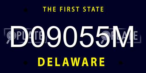 D09055M Delaware License Plate