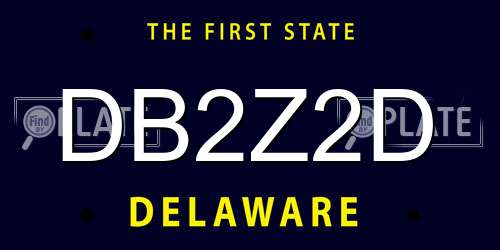 DB2Z2D Delaware License Plate