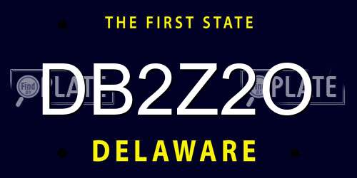 DB2Z2O Delaware License Plate