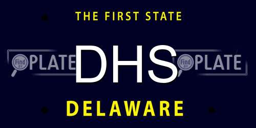 DHS Delaware License Plate