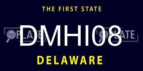 DMHI08 Delaware License Plate