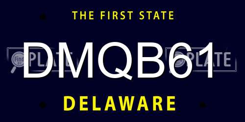 DMQB61 Delaware License Plate