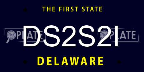 DS2S2I Delaware License Plate