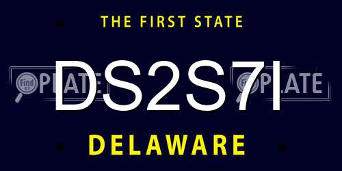 DS2S7I Delaware License Plate