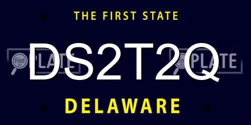 DS2T2Q Delaware License Plate
