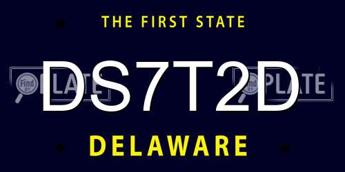 DS7T2D Delaware License Plate