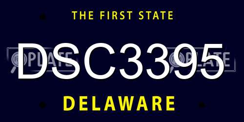 DSC3395 Delaware License Plate