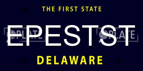 EPESTST Delaware License Plate