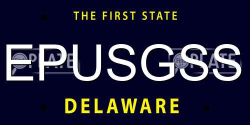 EPUSGSS Delaware License Plate