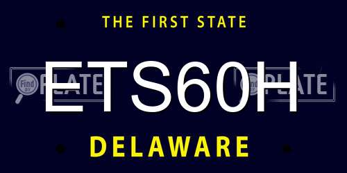 ETS60H Delaware License Plate