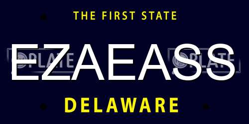 EZAEASS Delaware License Plate