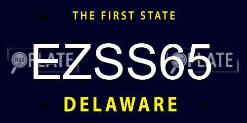 EZSS65 Delaware License Plate