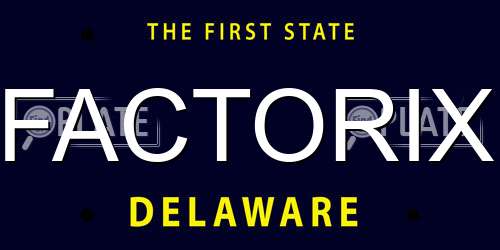 FACTORIX Delaware License Plate