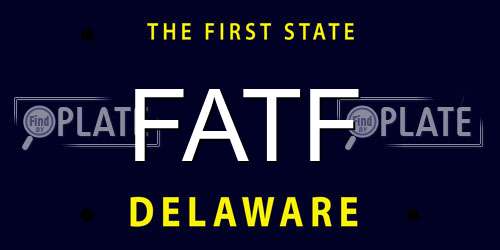 FATF Delaware License Plate