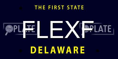 FLEXF Delaware License Plate