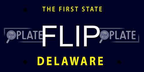 FLIP Delaware License Plate