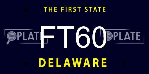 FT60 Delaware License Plate