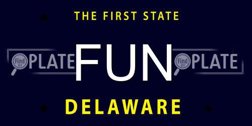 FUN Delaware License Plate